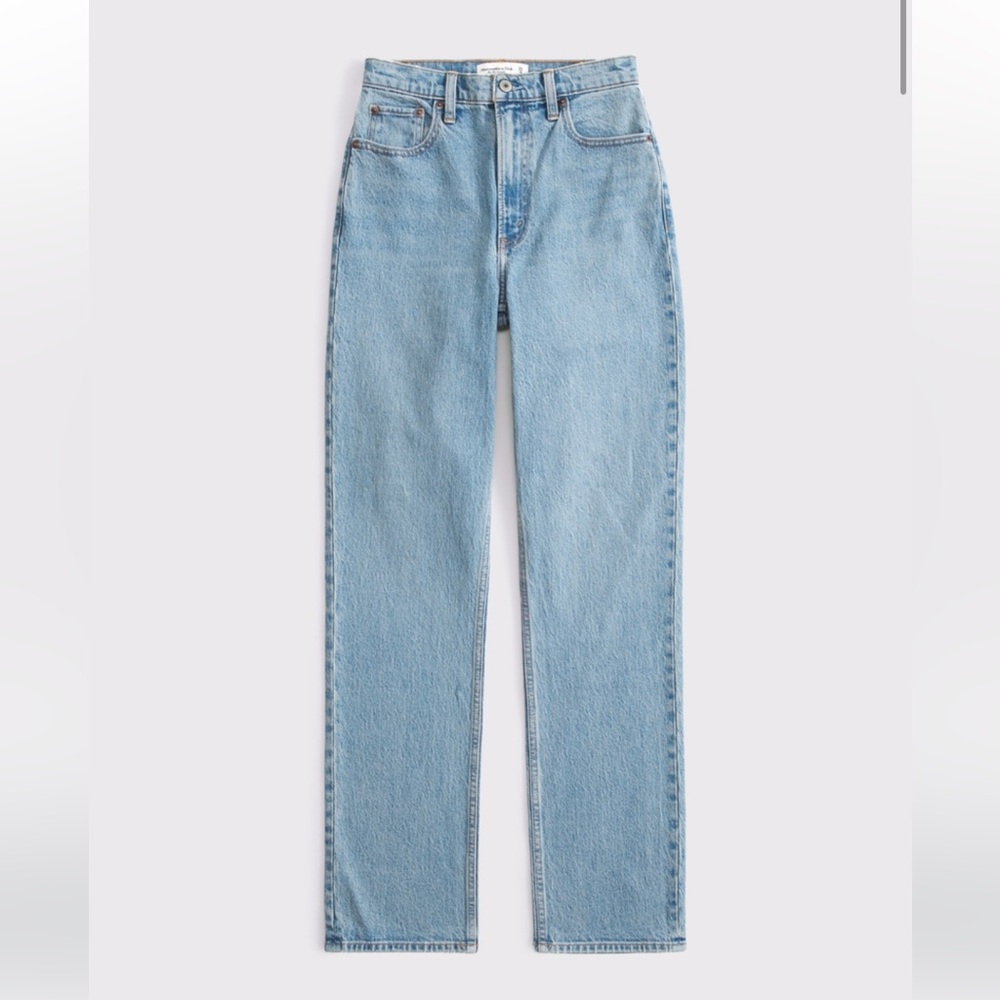 Abercrombie & Fitch The 90’s Straight Ultra High Rise Jean curve love size 8R